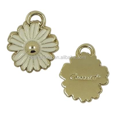 China Metal Blow Charms Custom Sun Flower Metal Enamel Blow Charms for sale