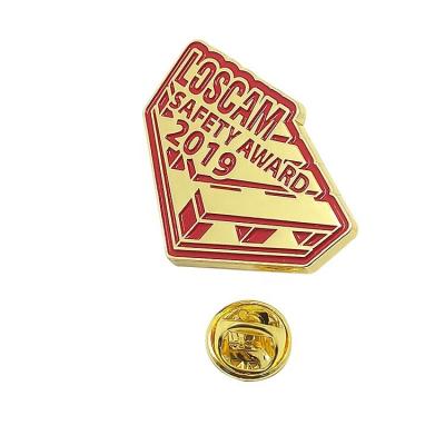 China Custom Folk Art Award Custom Gold Medal Metal Logo Pin Badge for sale