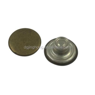 China Simple Dry Cleaning Antique Finish Custom Buttons Metal Buttons For Jeans for sale