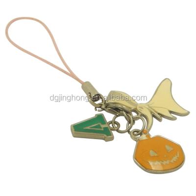 China Promotion Gift Metal Charms Mobile / Cell Phone Strap for sale