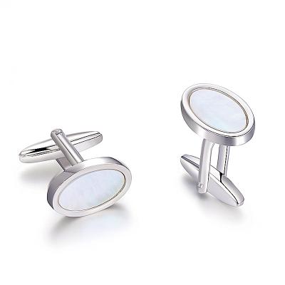 China Custom Bulk Gold Soft Metal Eco-Frendly Enamel Cuff Link Logo Silver Plated Cufflinks Manufacturer for sale