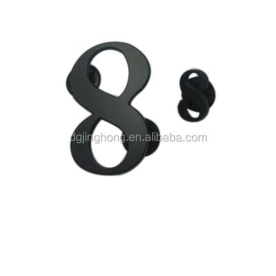 China Eco - Friendly Number Eight Shaped Custom Metal Mens Brooch Pin for sale