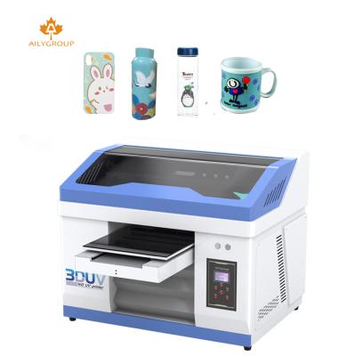 China Hotels china factory sale a3 size 3040 small high speed inkjet digital uv flatbed printer for magazine and banner for sale