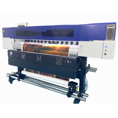 China Large format 1.8m 1.9m 2.5m eco 3.2m wide high speed SM 50 advertising quality large solvent printer with 2 print heads 4 print heads for sale