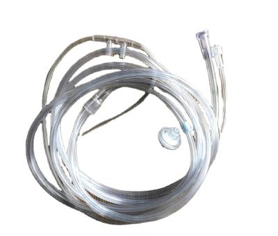 China Individual CO2 Sampling Testing Nasal Cannula, Pressure Sampling Cannula, Luer Lock Nasal CO2 Cannula for sale