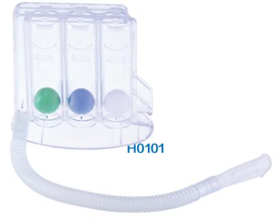 China Acrylic three ball triflo for lung health care, 600cc-2500cc 3ball spirometers, breathing training 3ball spirometer for sale