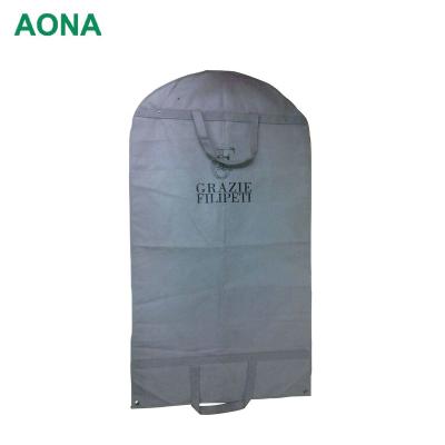 China Custom Custom Shopping Bag Fashion Travel Dust Cover Foldable Dress Clothes Suit Protector Garment Bag for sale