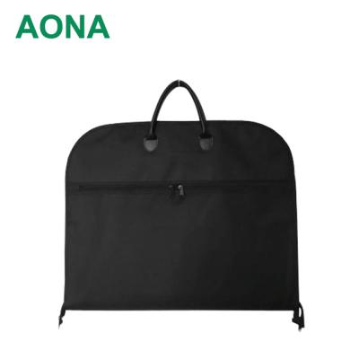 China Shopping Bag Custom Size Non Woven Fabric And PVC Breathable Garment Bag Suit Cover for sale