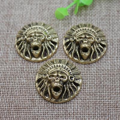 China Fashion factory direct decorative Indian elders coin buttons for leather and wallet for sale