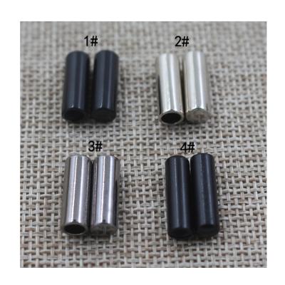 China Hot Sale High Quality Nickel Free Alloy Metal Cord Cylinder Metal Rope Locks Stopper for sale