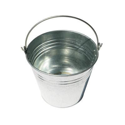 China Sustainable 10L Garden Galvanized Outdoor Kids Water Bucket Steel Portable Collapsible Water Bucket for sale