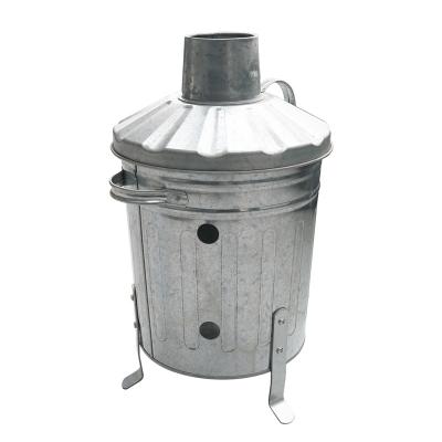 China Small Garden 14L Metal Garden Incinerator Trash Can For Burning Rubbish for sale