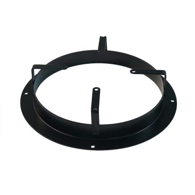 China Home Black 172mmH49 Railing Floor Clamp Aluminum Radiator Flange for sale