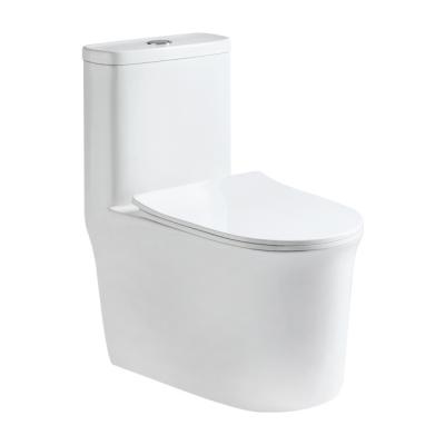 China Newest Commode White Bathroom Amenities WC Modern Sanitary Chinese Bowl Toilet One Piece Ceramic à venda