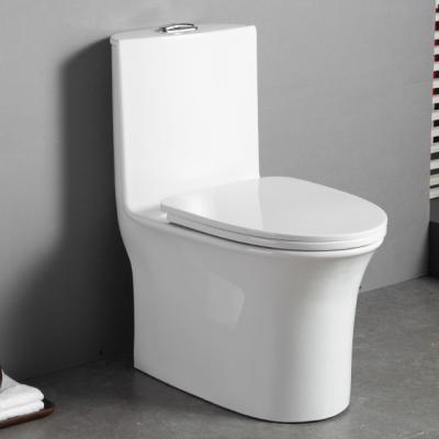 China Modern Fashionable Badkamer PP Cover Sitting Pan Closestool One Piece Bathroom Ceramic Toilet à venda