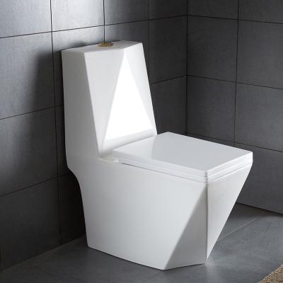 China Modern western one piece white inodoro diamond style trap s trap ceramic sanitary ware toilet chest of drawers à venda