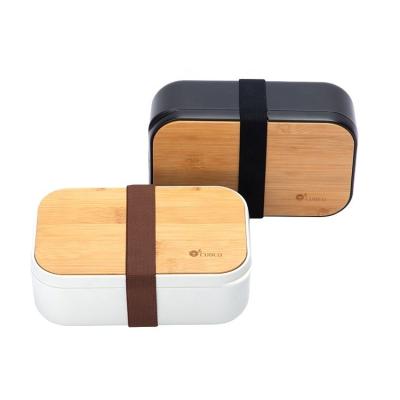 China Bamboo Lid Bento Lunch Box 1000ml Capacity for Healthy Eating and Sustainable Living for sale