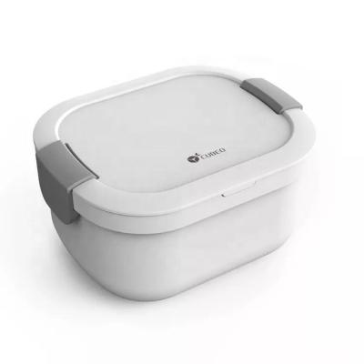 China Leak Proof Lunch Box Customized White Plastic Salad Soup Bowl with Lid for sale