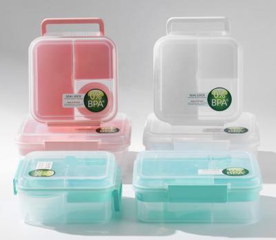 China Kids Lunch Box BPA-Free Plastic Salad Container Fridge Storage Container 168*181*84 mm for sale