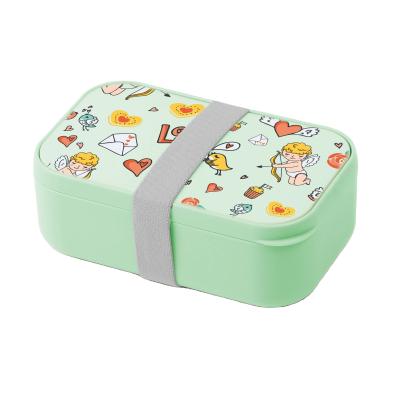 China Custom Design Adult Packaging Lunch Box with Cutlery and Reusable 1000ml Capacity for sale