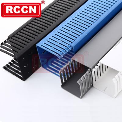 China 50Â ° C (122′′ ′F) RCCN Insulated Temperature Resistance Workshop Management Network PVC Trunking Environmental Accessory Cable Duct for sale