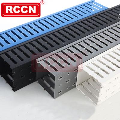 China 50Â ° C (122′′ ′F) RCCN Insulated Environmental Temperature Resistance Workshop Wiring PVC HVDRF Trunking Cable Duct for sale