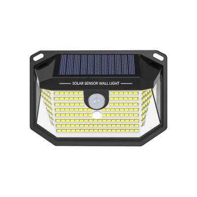 China Polycarbonate High Lumens Sensor 178Leds Outdoor Solar Wall Light IP44 Solar Wall Light 150LM/W 1200mAh for sale