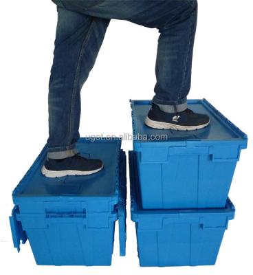 China Multiple Sized Custom Plastic Storage Container Delivery Stocked Logistic Warehouse Mobile Color Box for sale