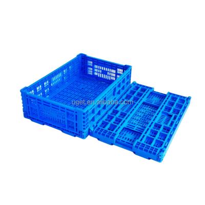 China Mesh High quality plastic vegetable crates, folding plastic tomato crate, plastic fruit crates for sale for sale