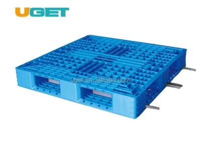 China Double Faced Heavy Duty 9 Runners Style Carry Sweep Plastic Pallet for sale