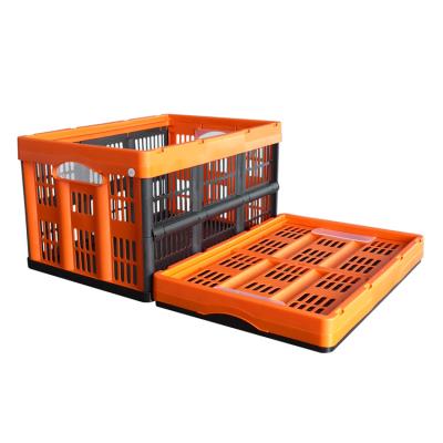 China Viable modern promotional plastic folding storage box for warehouse for sale