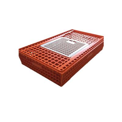 China Large Orange Chicken/Chicken Bird Poultry/Duck Transport Egg Crate Plastic Handles Corrugated Boxes for sale