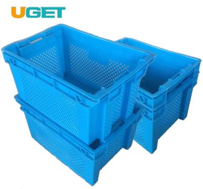 China Mesh plastic crate for vegetables plastic crate agriculture for sale