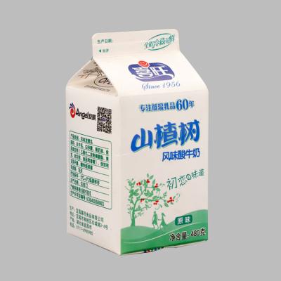 China Letterpress Printing PE/Paper/PE Top Aseptic Box 200ml Heli Custom Boxes Xl Gable For Milk for sale