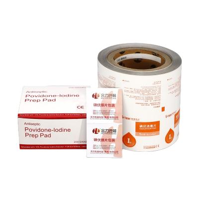 China Wet Wipes Aluminum Foil Paper Printed Packaging Material For Medical Wet Paper for sale