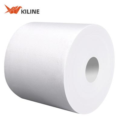 China 3 Ply Reinforced Heavy Duty Paper Wiper Industrial Wiping Jumbo Roll 54gsm for sale