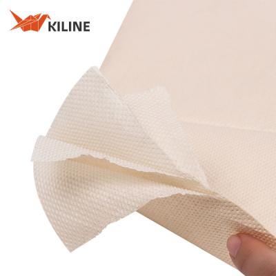 China 72gsm Heavy Duty Paper Wiper 4 Ply Reinforced Industrial Cleaning Paper Brown Color for sale