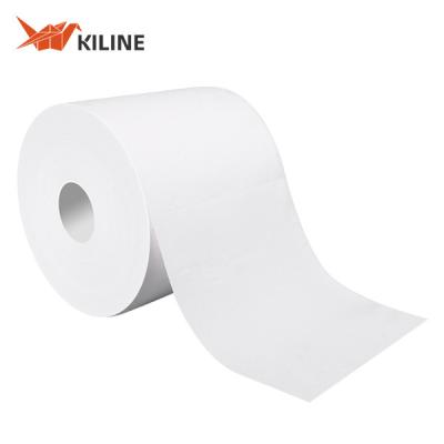 China Papel de limpeza industrial pesado reforçado com três plies Jumbo Roll branco 54gm à venda