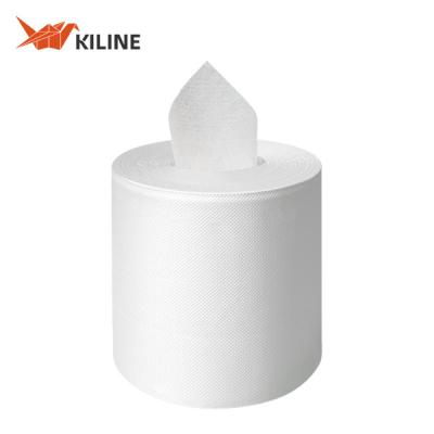 China 2 Ply Center Pull Paper Towel Roll White Kitchen Cleaning Paper 1.1kg/Roll for sale