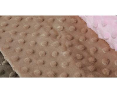 China China breathable 100% polyester embossed super soft minky stitch kids blankets fabric for home textile for sale