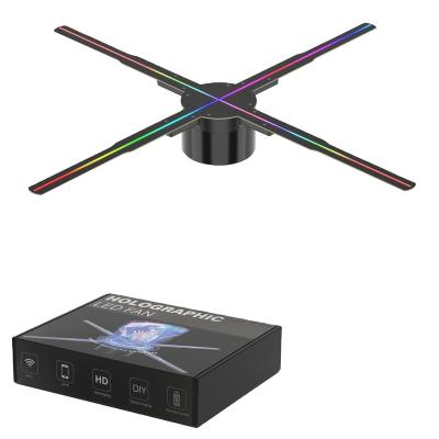 China Outdoor We Cloud OEM ODM Custom High resolution 75cm Cloud Control Splicing Wifi Holographic display Led Holograma 3D Hologram Fan for sale