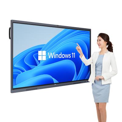 China Writing+Painting+Meeting+Advertizing We Cloud Support Software Custom Aluminum Sharpening Tempered Glass Teaching And Infrared Meeting 75 Inch Interactive Whiteboard for sale