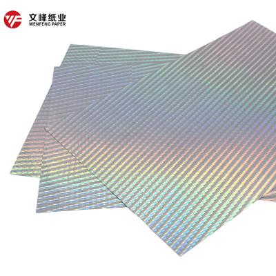 China A4*10 Bulbs A4*10 Waterproof LED Inkjet Rainbow Inkjet PET Film Self Adhesive Holographic Sticker Label Waterproof Sticky Sheets for sale