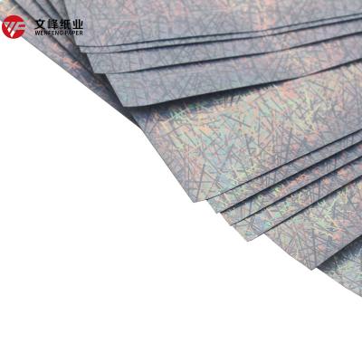 China A4*10 Waterproof Sticky Label Rainbow Inkjet PET Film Self Adhesive Holographic Sticker Label Waterproof Sticky Sheets Te koop