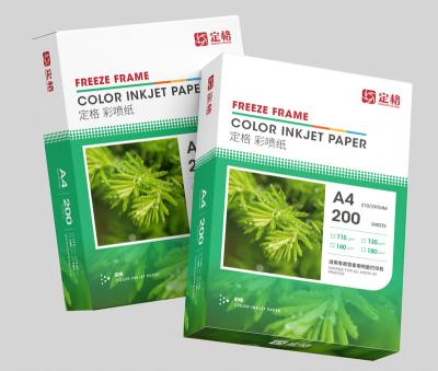 China 108gsm Instant Dry Inkjet Matte Photo Paper A4*100 Sheets One Sided Matte Paper For Inkjet Printers for sale