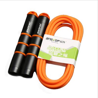 China Professional Custom Handle Weighted Heavy Jump Rope Gym Use Exercise Manufacturer Logo Cowhide Skipping Rope for sale