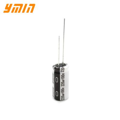 China YMIN LMM Power Supply 8000 HOURS BY WHOLE CAPACITOR 100V 220 MICROFARADS FOR LED DRIVER for sale