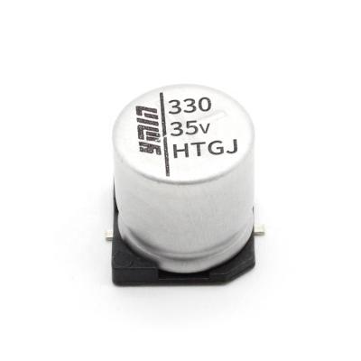 China Main Type SMD Low Esr Power Supply YMIN 35V 330uF Aluminum Electrolytic Capacitors for sale