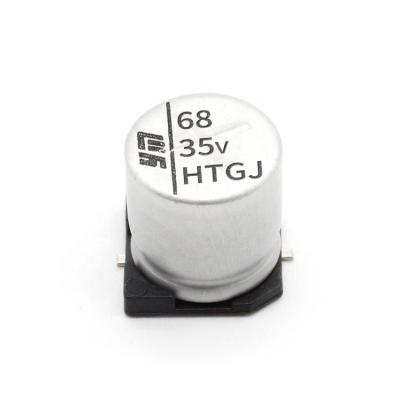 China Power Supply Low Esr SMD Type YMIN 35V 68uF Aluminum Electrolytic Capacitors For Power Supply for sale