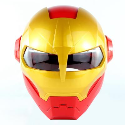 China ABS CQJB Fashion Customized Style Iron Man Full Face Helmet SM515 ABS Material Helmet for sale